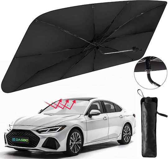 Parasolar Auto Tip Umbrelă Retractabilă Protecție UV Parbriz Auto Pliabil Ușor De Folosit Husă Elegantă Universal Parbriz Auto 140x79 Cm