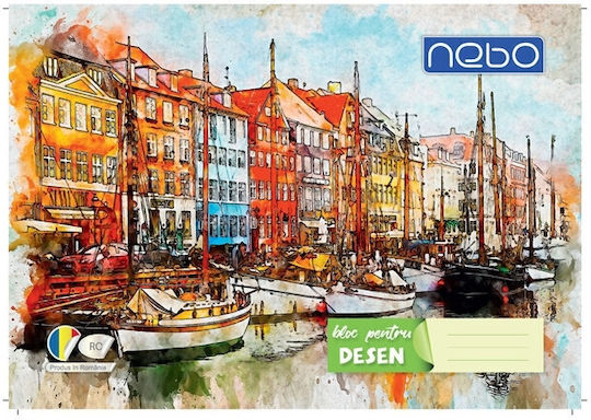 Bloc de Desen A4 120 G/m² 16 Foi Copertă Cu Design Multicolor