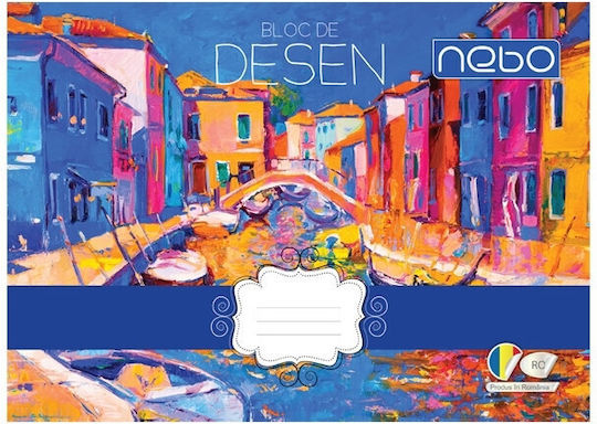 Bloc de Desen A4 120 G/m² 16 Foi Copertă Cu Design Multicolor