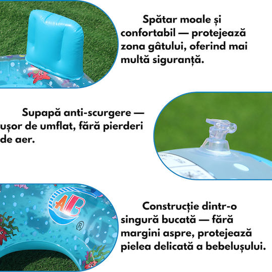 Σωσίβιο Swimtrainer με Μήκος 97εκ. και Σκίαστρο Λευκό