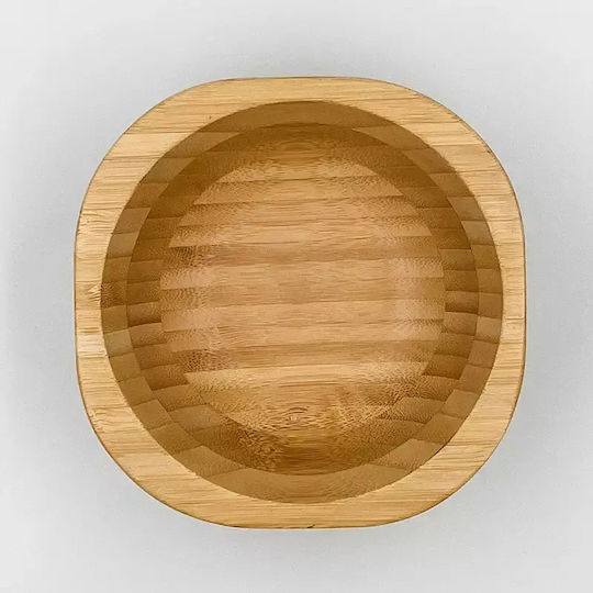 Pandaboo Παιδικό Μπωλ Φαγητού από Bamboo Πορτοκαλί