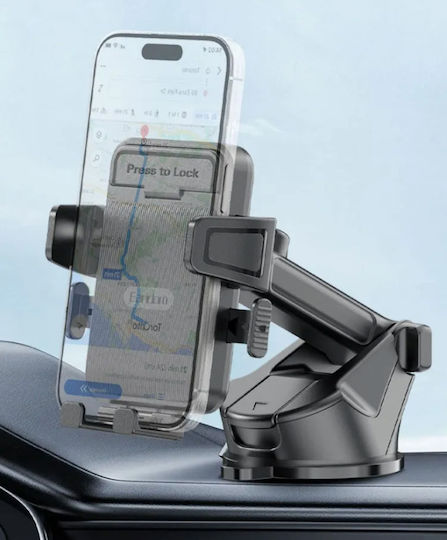 Earldom Car Mobile Mount with Adjustable Hooks Black