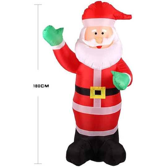 Luminat Decorativ Moș Crăciun Gonflabil Roșuς 180cm.