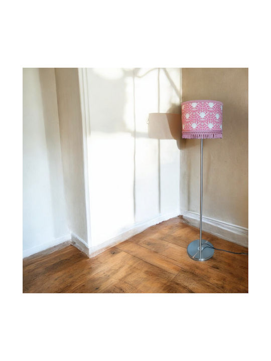 Oxygen Pink Cells Floor Lamp with Socket for Bulb E27 Silver