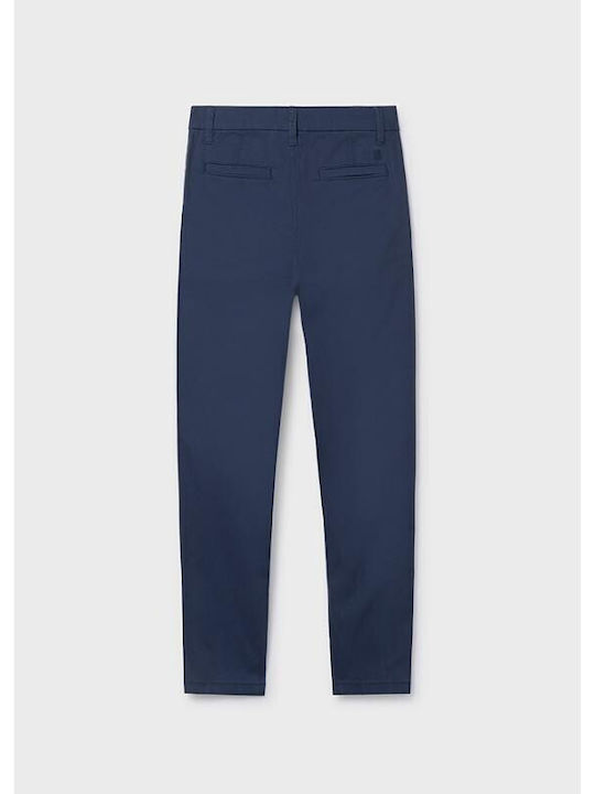 Kinderhose Chino Stoff Dunkelblau Basic