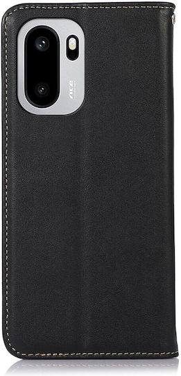 Khazneh Buchen Sie Leder Schwarz (OnePlus 15R)