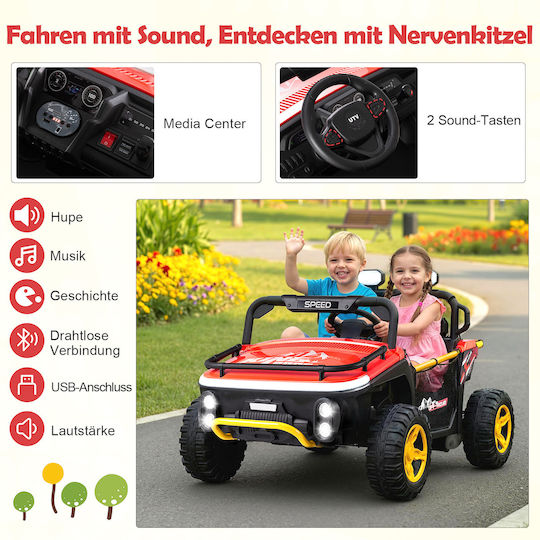 Buggy Διθέσιο με Τηλεκοντρόλ 24 Volt Κόκκινο