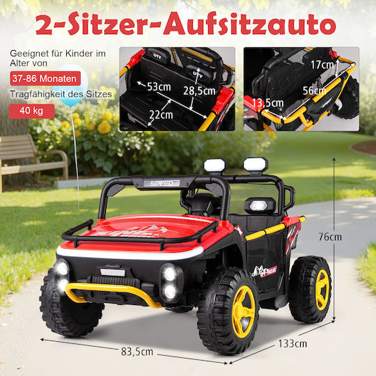 Buggy Διθέσιο με Τηλεκοντρόλ 24 Volt Κόκκινο