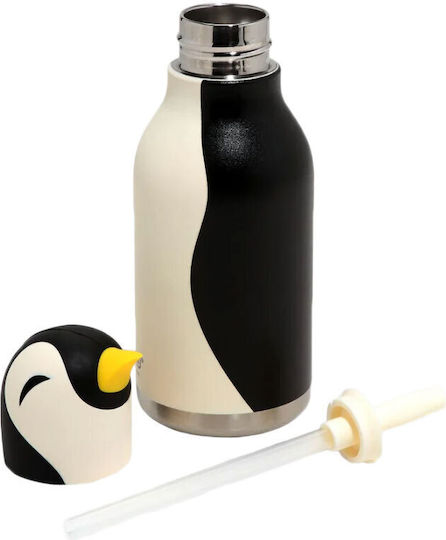 Asobu Bottle Kids Water Bottle Thermos Bestie Penguin 460ml