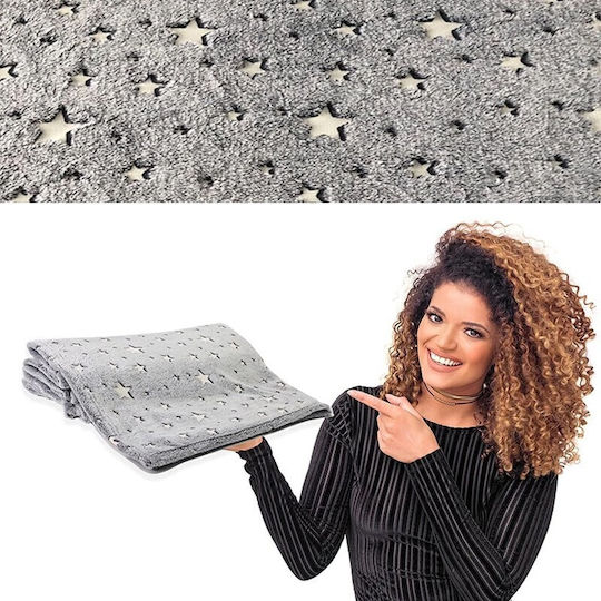 Κουβέρτα Φωσφορίζουσα Γκρι 200x150εκ.