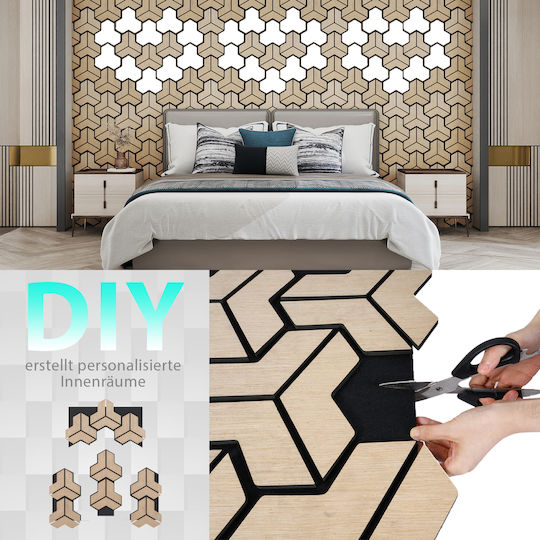 Costway Set of Audio Treatment Materials (1 Piece) 83cm x 65cm x 18mm in Brown Color