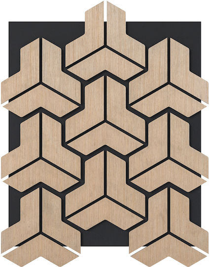 Costway Set of Audio Treatment Materials (1 Piece) 83cm x 65cm x 18mm in Brown Color