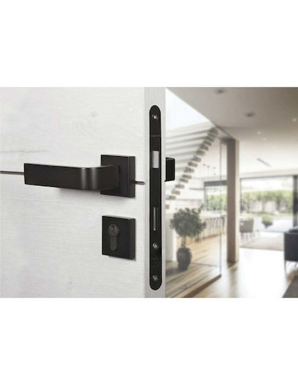 Thirard Lock Cylinder Security 60mm (30-30) with Knob and 3 Keys Black