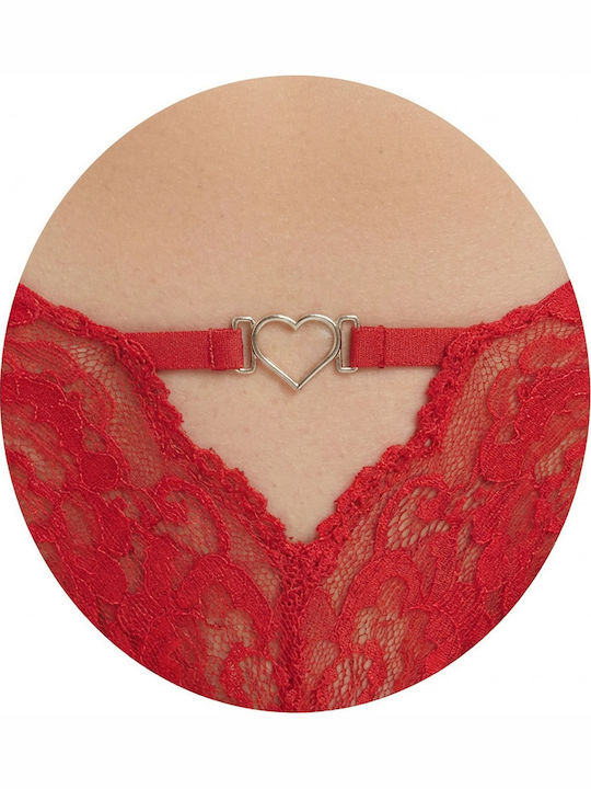 Women's Boxer with Lace Black