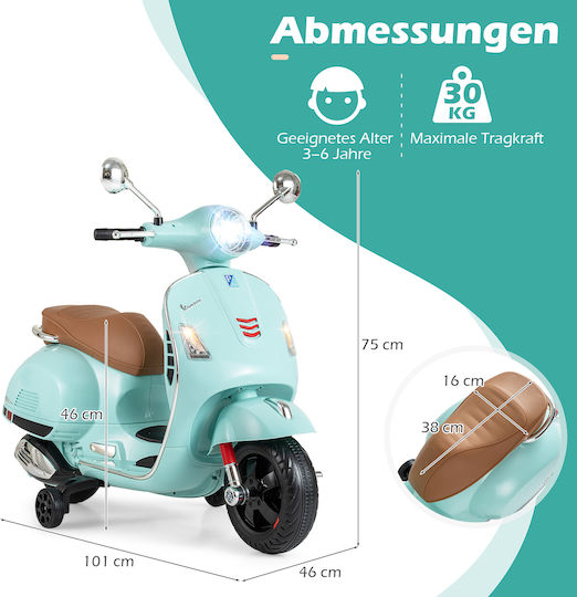 Kids Motorbike Licensed Electric 6 Volt Green