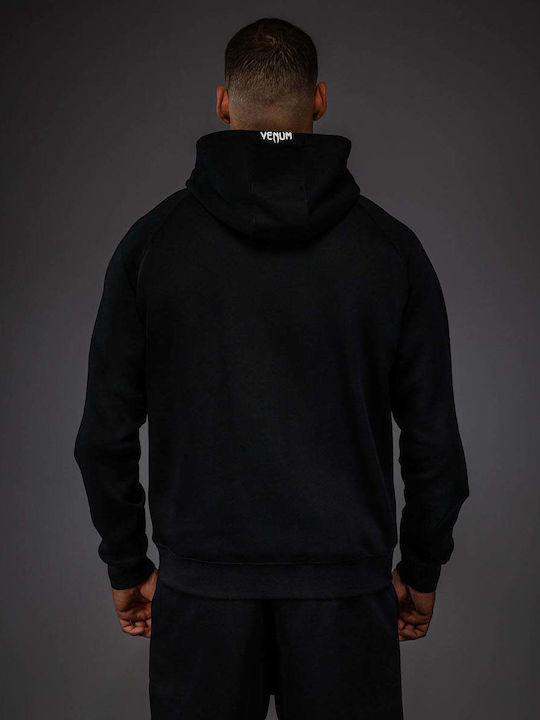 Sweatshirt with Hood Black/white