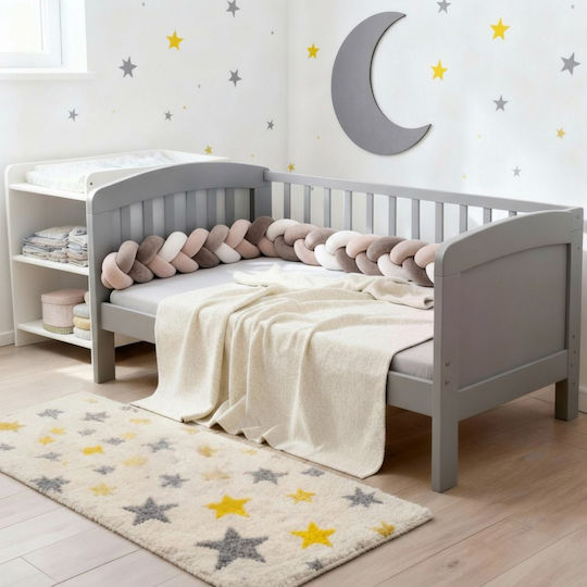 Amek Toys Πάντα Πλεξούδα Εσωτερική Grey Beige 12x200cm