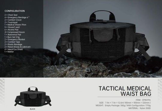 Rhino Rescue Military Pouch Waist Black
