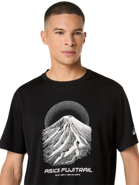 Fujitrail Logo Αθλητικό T-shirt Μαύρο