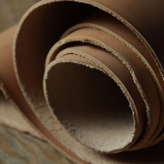 Vegetable Tanned Leather Baketa Beige Tan