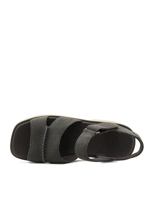 New Heights Suede Sandalen Gray