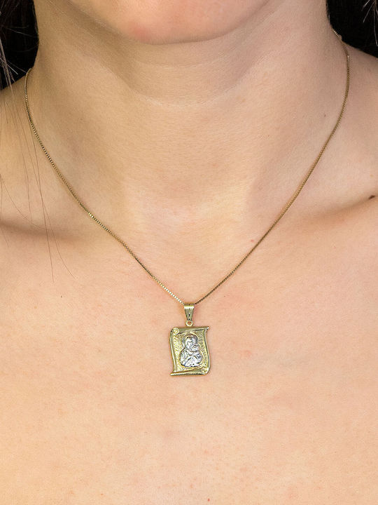 Kiriakos Gofas Pendant Kids Talisman made of Gold 9K PA754