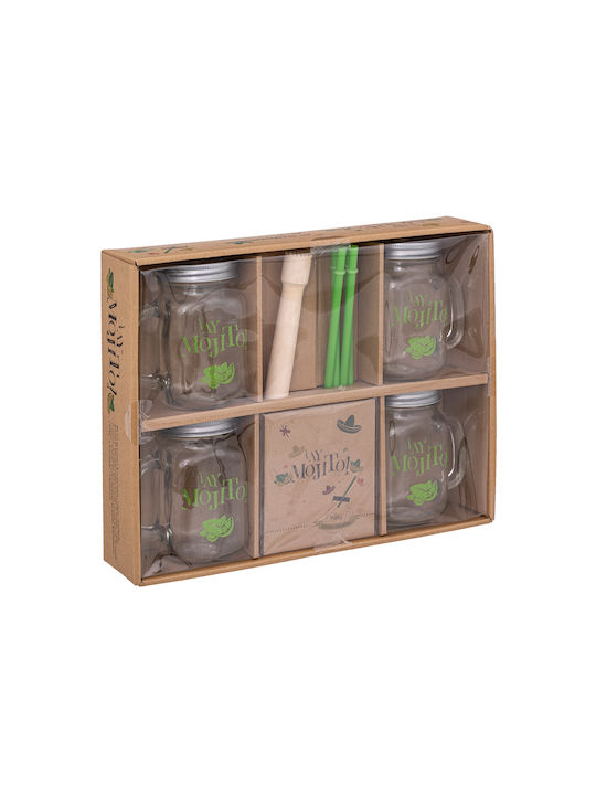 S-d Mojito Set of Glasses Cocktail/Drinking made of Glass with straw 14pcs