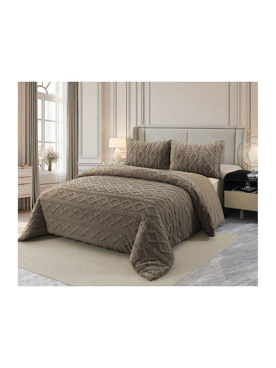 RoNeX Bettbezug Großes Doppelbett 240x220cm Brown 230 GSMGsm
