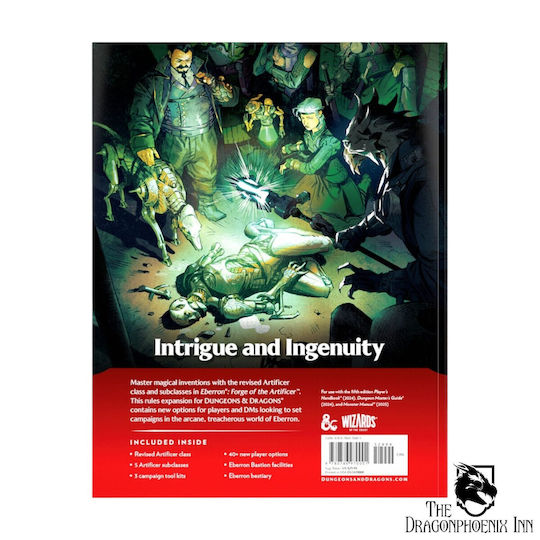 Dungeons & Dragons 5th Edition Eberron Forge Artificery Rules Expansion Hc