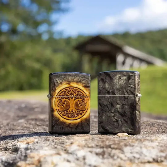 Zippo Tree Life Brichetă Rezistentă La Vânt Cu Flacără Multicoloră