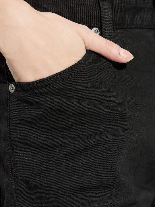 Γυναικείο Jean Παντελόνι σε Loose Εφαρμογή Black