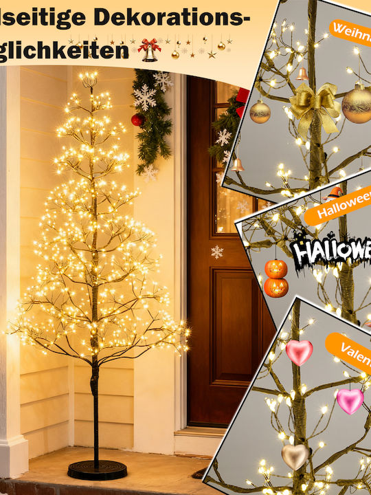 Weihnachtsbaum 150cm mit LED-Beleuchtung Weiß