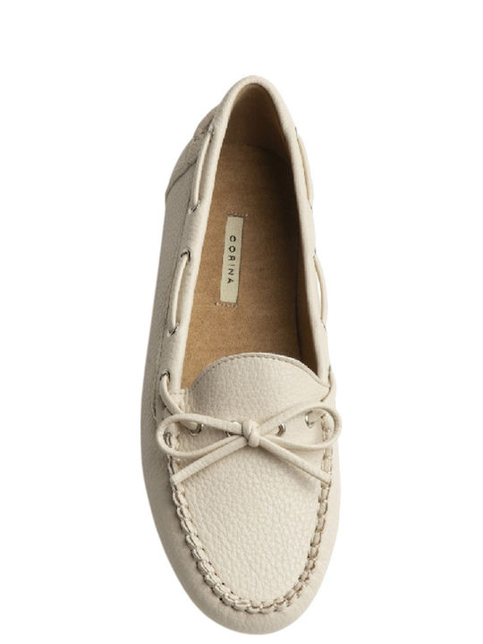 Women's Moccasins in Beige Color