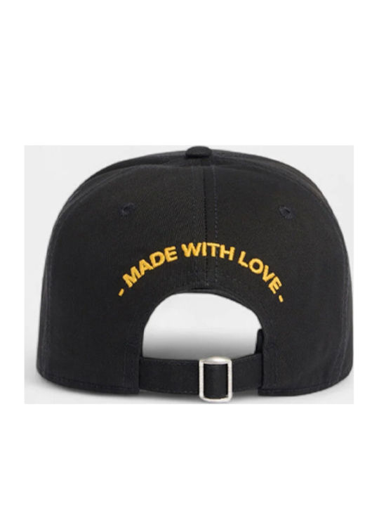 Dsquared2 Logo Patch Baseball Καπέλο Strapback Bcm0983 05c00001 2124 Μαύρο Dsquared2 Logo Patch Baseball Καπέλο Strapback Bcm0983 05c00001 2124 Μαύρο
