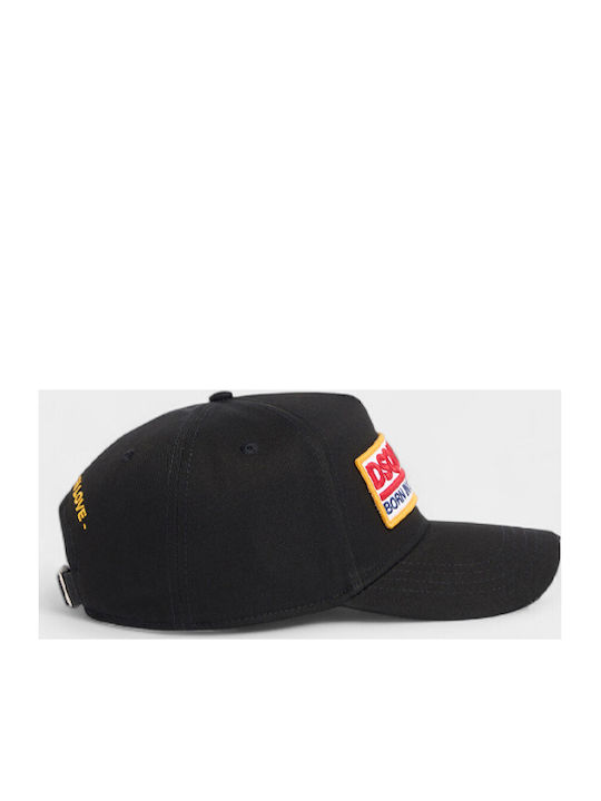 Dsquared2 Logo Patch Baseball Καπέλο Strapback Bcm0983 05c00001 2124 Μαύρο