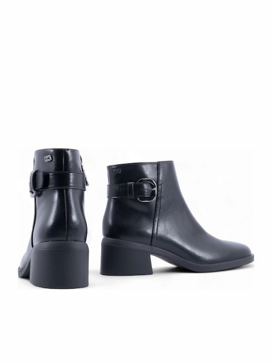 Women's Ankle Boots with Medium Heel Black