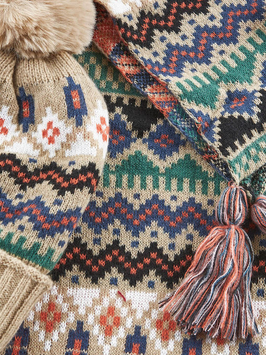 Beanie Γυναικείος Σκούφος Πλεκτός σε Καφέ χρώμα