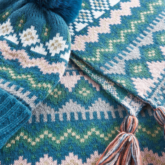 Beanie Γυναικείος Σκούφος Πλεκτός σε Navy Μπλε χρώμα
