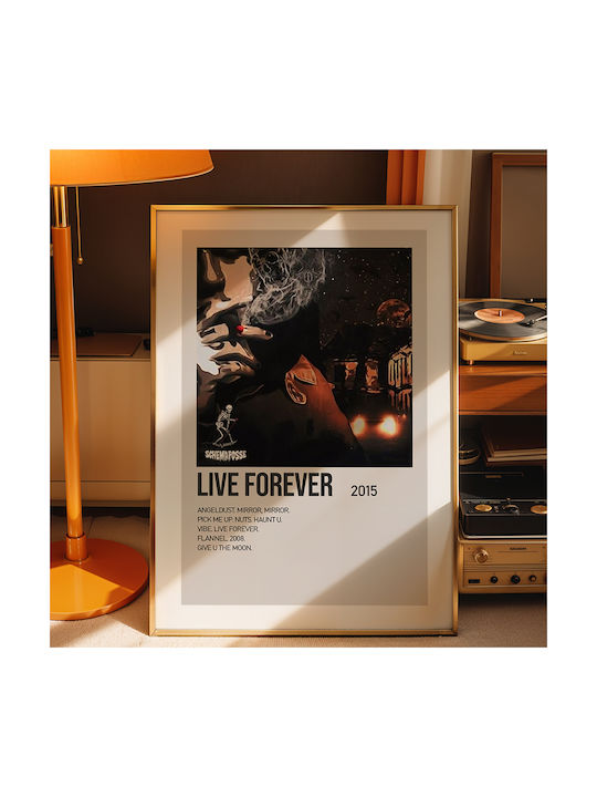 Music Poster Live Forever Lil Peep Ms496 30cm X 40cm