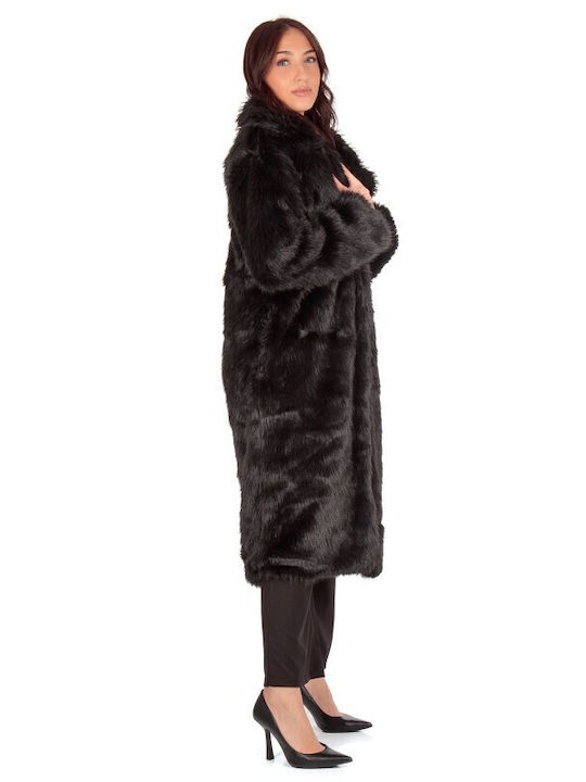 Women's Long Fur Black