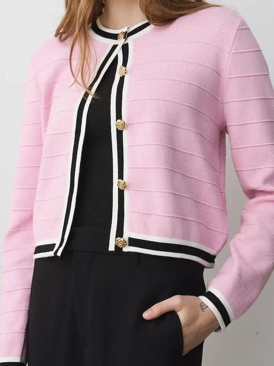 Women's Knitted Cardigan Pink