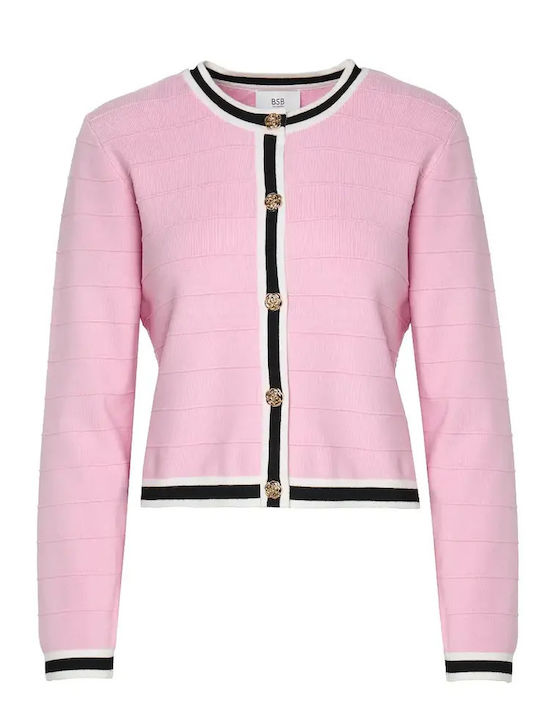 Women's Knitted Cardigan Pink