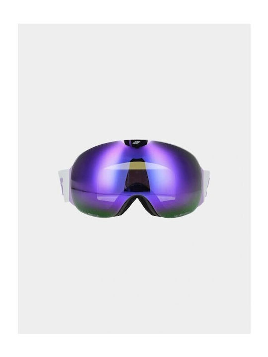 4F Μάσκα Σκι & Snowboard Ενηλίκων Πολύχρωμη με Φακό Polarized σε Πολύχρωμο Χρώμα