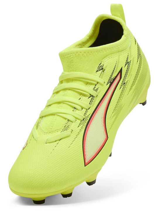 Ultra 6 Match Kids Molded Soccer Shoes Yellow