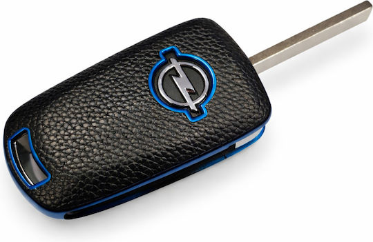 Protective TPU Car Key Case Opel Black Blue