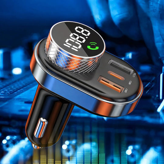 Proove Car Charger Fm Modulator Fmsl30110001 Usb Type-c U-disk Tf Bluetooth 5.4 Fast Charge 30w Black