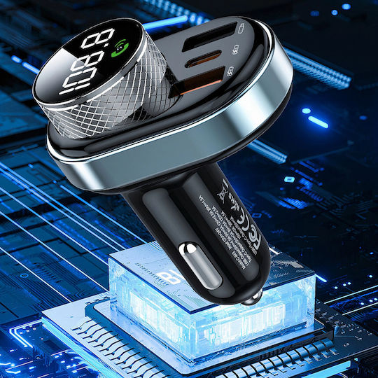 Proove Car Charger Fm Modulator Fmsl30110001 Usb Type-c U-disk Tf Bluetooth 5.4 Fast Charge 30w Black