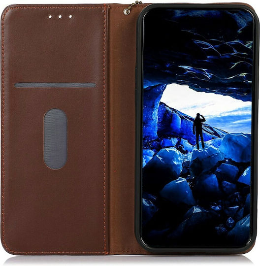 Khazneh Leder Book Hülle Braun OnePlus 15R 5G