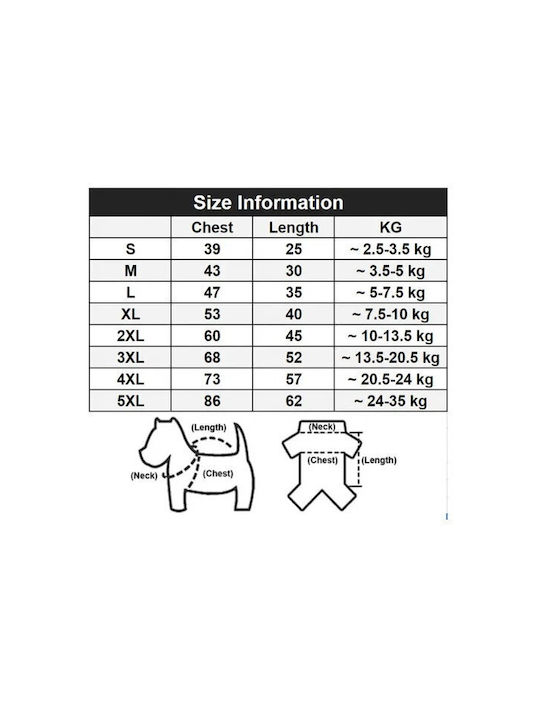 Forcats Adidog Sweatshirt Dog in Blue color 55cm.