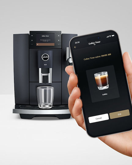 Jura E8 Cosmic Automatic Espresso Machine 1450W Pressure 15bar for Cappuccino with Grinder Black